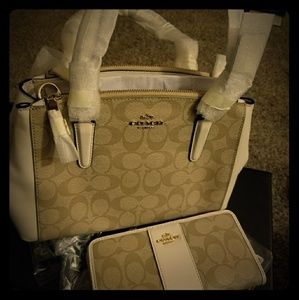 NWT Coach purse and matching wallet